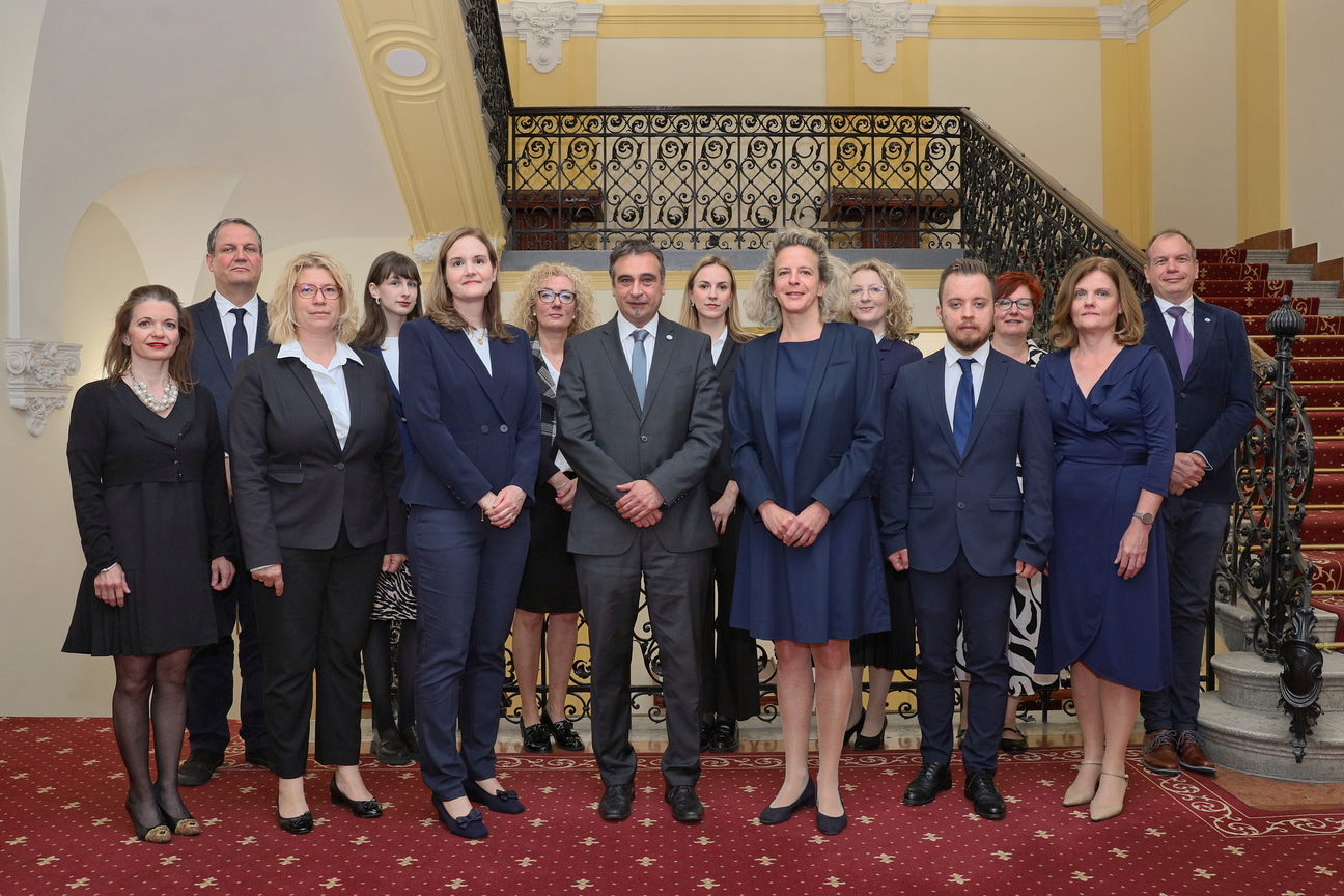 Members of the Hungarian Presidency team